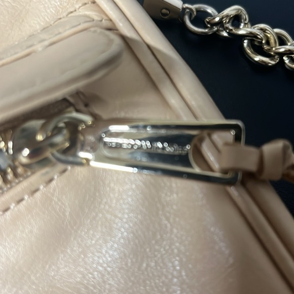 Rebecca Minkoff Mini MAC Tan leather Crossbody Gold Hardware fringe on zippers - Picture 7 of 12